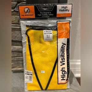 Kishigo B125 Single Pocket Mesh Vest, Enhanced Visibility Yellow Safety Vest